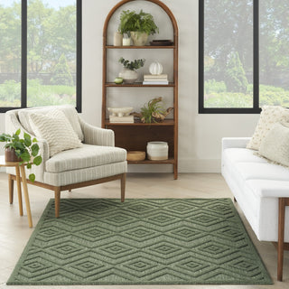 Nourison Versatile NRV01 Green Area Rug Room Image Feature