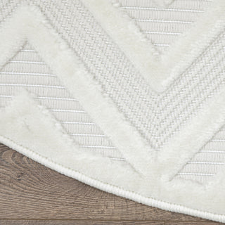 Nourison Versatile NRV01 Ivory White Area Rug Detail Image