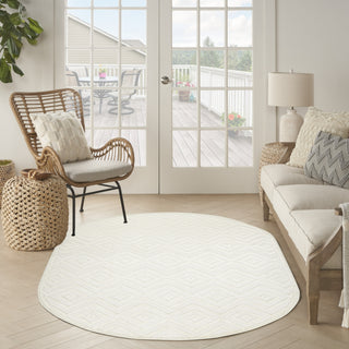 Nourison Versatile NRV01 Ivory White Area Rug Room Image Feature