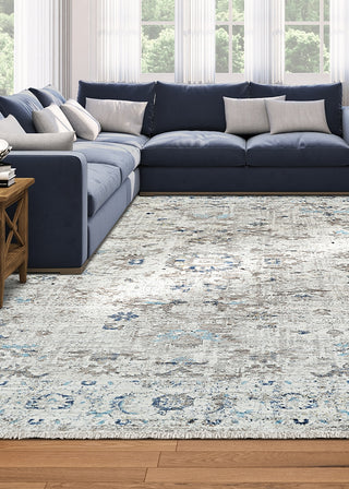 Couristan Nostalgia Garden Palace Antique Cream Area Rug Lifestyle Image Feature