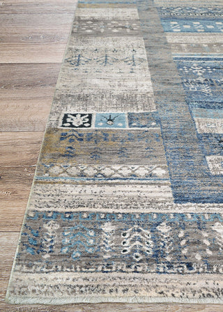 Couristan Nostalgia Serapi Denim Tawny Area Rug Corner Image