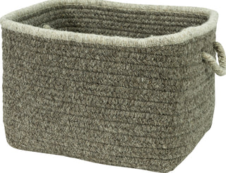 Colonial Mills Natural Style Square Basket NS42 Rockport Gray