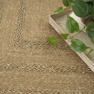 Nourison Natural Seagrass NSG01 Area Rug Corner Image