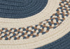 Colonial Mills Crescent NT51 Lake Blue Area Rug Closeup Image