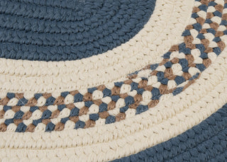 Colonial Mills Crescent NT51 Lake Blue Area Rug Closeup Image