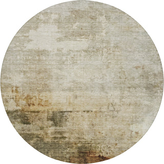 Dalyn Nouveau NV1 Linen Machine Washable Area Rug Round Main Image