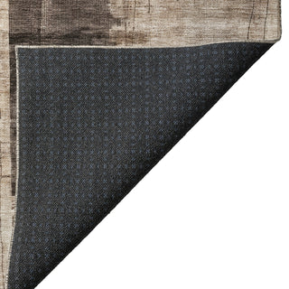 Dalyn Nouveau NV10 Brown Machine Washable Area Rug Backing Image
