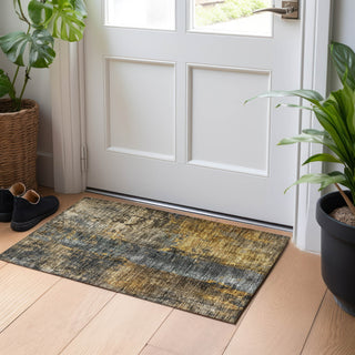 Dalyn Nouveau NV12 Gray Machine Washable Area Rug Scatter Lifestyle Image Feature