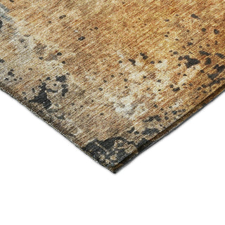 Dalyn Nouveau NV13 Copper Machine Washable Area Rug Corner Image