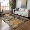 Dalyn Nouveau NV13 Copper Machine Washable Area Rug Lifestyle Image Feature