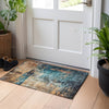 Dalyn Nouveau NV14 Teal Machine Washable Area Rug Scatter Lifestyle Image Feature