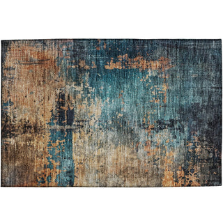 Dalyn Nouveau NV14 Teal Machine Washable Area Rug Scatter Main Image