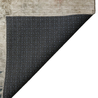 Dalyn Nouveau NV15 Taupe Machine Washable Area Rug Backing Image