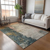 Dalyn Nouveau NV15 Taupe Machine Washable Area Rug Lifestyle Image Feature