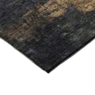 Dalyn Nouveau NV17 Charcoal Machine Washable Area Rug Corner Image