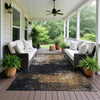 Dalyn Nouveau NV17 Charcoal Machine Washable Area Rug Outdoor Lifestyle Image Feature