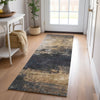 Dalyn Nouveau NV17 Charcoal Machine Washable Area Rug Runner Lifestyle Image Feature