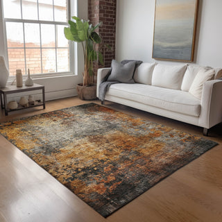 Dalyn Nouveau NV18 Paprika Machine Washable Area Rug Lifestyle Image Feature