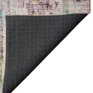 Dalyn Nouveau NV2 Lavender Machine Washable Area Rug Backing Image