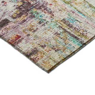 Dalyn Nouveau NV2 Lavender Machine Washable Area Rug Corner Image