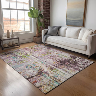 Dalyn Nouveau NV2 Lavender Machine Washable Area Rug Lifestyle Image Feature