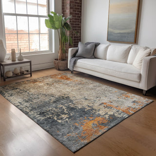 Dalyn Nouveau NV20 Khaki Machine Washable Area Rug Lifestyle Image Feature