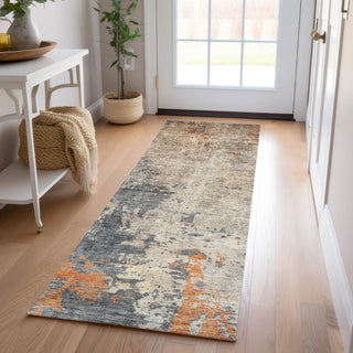 Dalyn Nouveau NV20 Khaki Machine Washable Area Rug Runner Lifestyle Image Feature