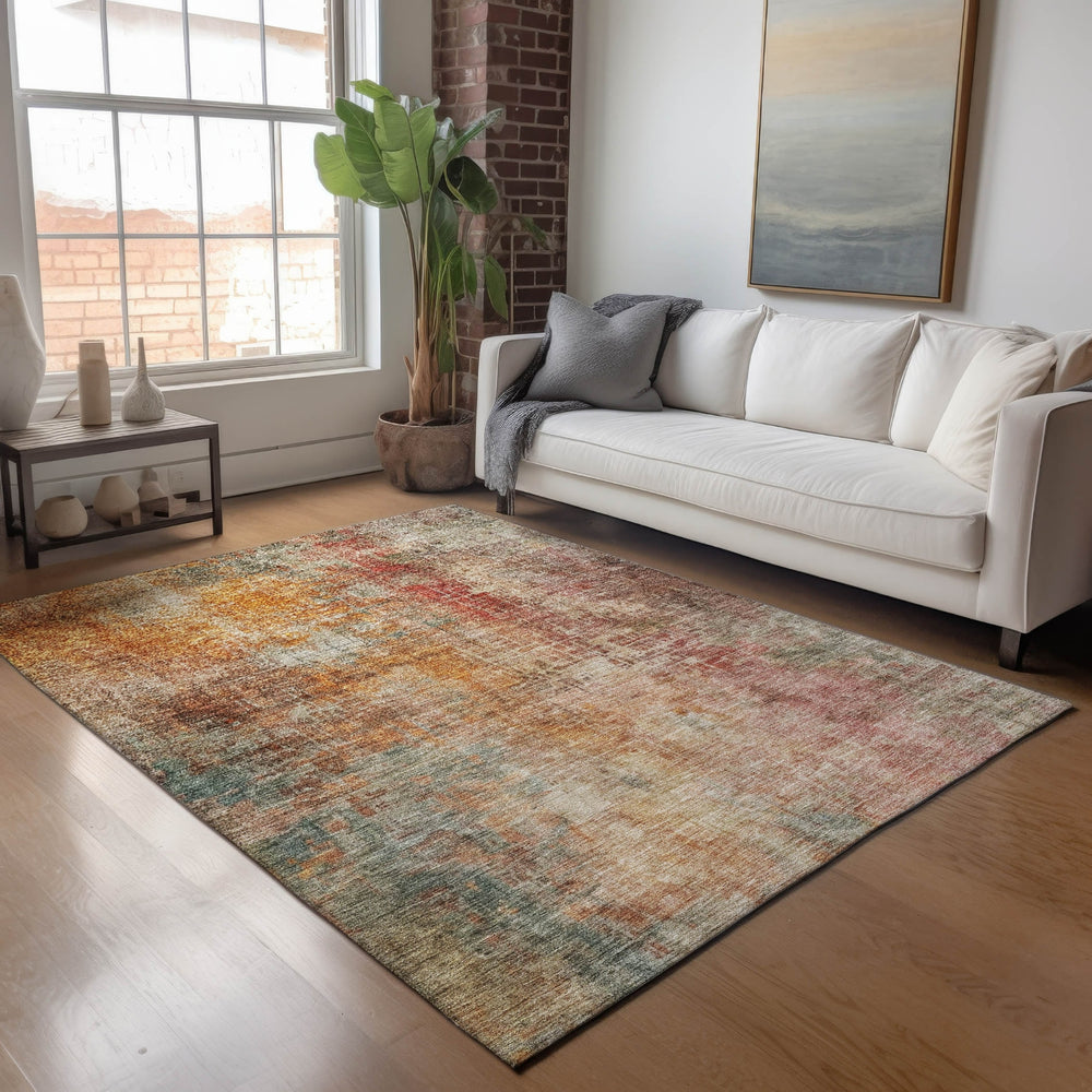 Dalyn Nouveau NV21 Tan Machine Washable Area Rug Lifestyle Image Feature