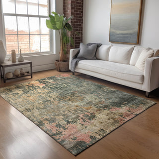 Dalyn Nouveau NV22 Sage Machine Washable Area Rug Lifestyle Image Feature