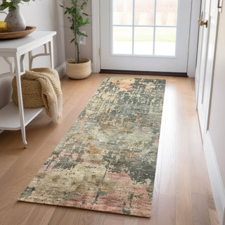 Dalyn Nouveau NV22 Sage Machine Washable Area Rug Runner Lifestyle Image Feature