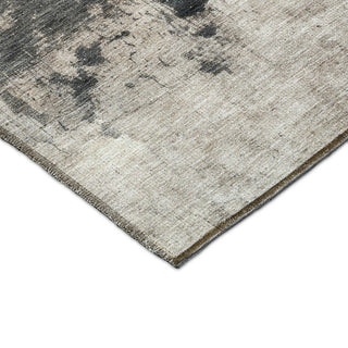 Dalyn Nouveau NV23 Taupe Machine Washable Area Rug Corner Image