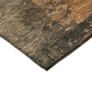 Dalyn Nouveau NV24 Khaki Machine Washable Area Rug Corner Image