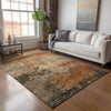 Dalyn Nouveau NV24 Khaki Machine Washable Area Rug Lifestyle Image Feature