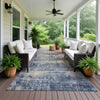 Dalyn Nouveau NV25 Denim Machine Washable Area Rug Outdoor Lifestyle Image Feature