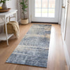 Dalyn Nouveau NV25 Denim Machine Washable Area Rug Runner Lifestyle Image Feature