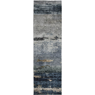 Dalyn Nouveau NV3 Navy Machine Washable Area Rug Runner Main Image