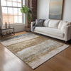 Dalyn Nouveau NV5 Beige Machine Washable Area Rug Lifestyle Image Feature