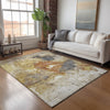 Dalyn Nouveau NV7 Taupe Machine Washable Area Rug Lifestyle Image Feature