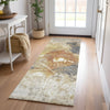 Dalyn Nouveau NV7 Taupe Machine Washable Area Rug Runner Lifestyle Image Feature