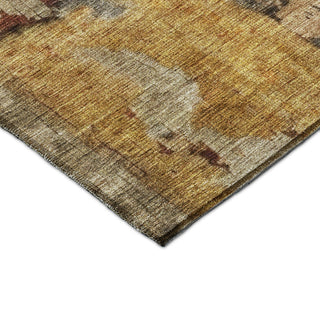 Dalyn Nouveau NV9 Khaki Machine Washable Area Rug Corner Image