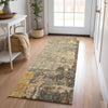 Dalyn Nouveau NV9 Khaki Machine Washable Area Rug Runner Lifestyle Image Feature