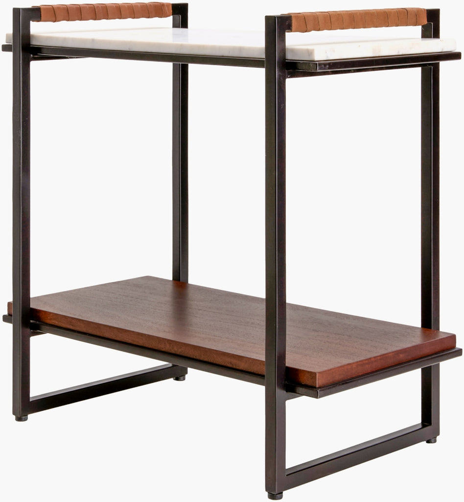 Surya Novelle NVEL-004 White / Metallic-Bronze Furniture main image