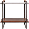 Surya Novelle NVEL-004 White / Metallic-Bronze Furniture Angle