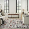 Nourison Washables NWB01 Ivory Pink Area Rug Room Image Feature