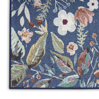 Nourison Washables NWB01 Navy Multicolor Area Rug T' R