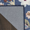 Nourison Washables NWB01 Navy Multicolor Area Rug Corner Image