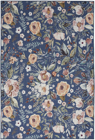 Nourison Washables NWB01 Navy Multicolor Area Rug Main Image