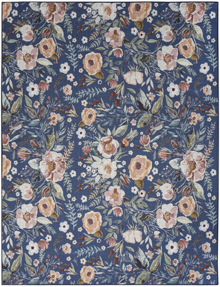 Nourison Washables NWB01 Navy Multicolor Area Rug Main Image