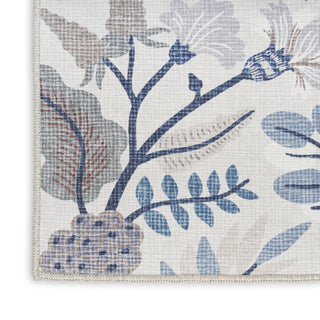 Nourison Washables NWB02 Ivory Multicolor Area Rug by Home Texture Image