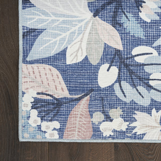 Nourison Washables NWB02 Navy Multicolor Area Rug by Home Detail Image